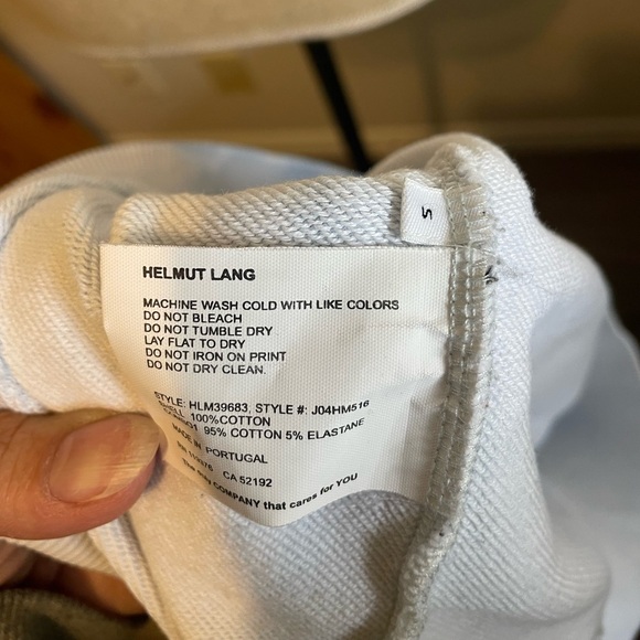 HELMUT LANG - BLUE STRANGE DAYS TIE DYE LOGO SWEATSHIRT size small - Picture 4 of 4